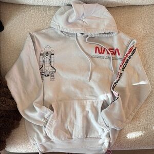 NASA Gray Hoodie Sweatshirt